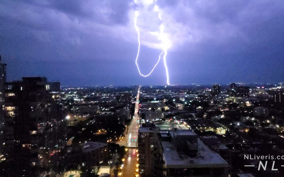 Lightning Strike Over Division Street